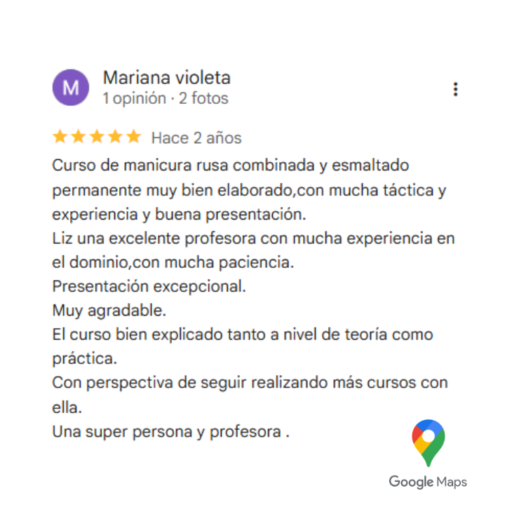 reseña curso de uñas