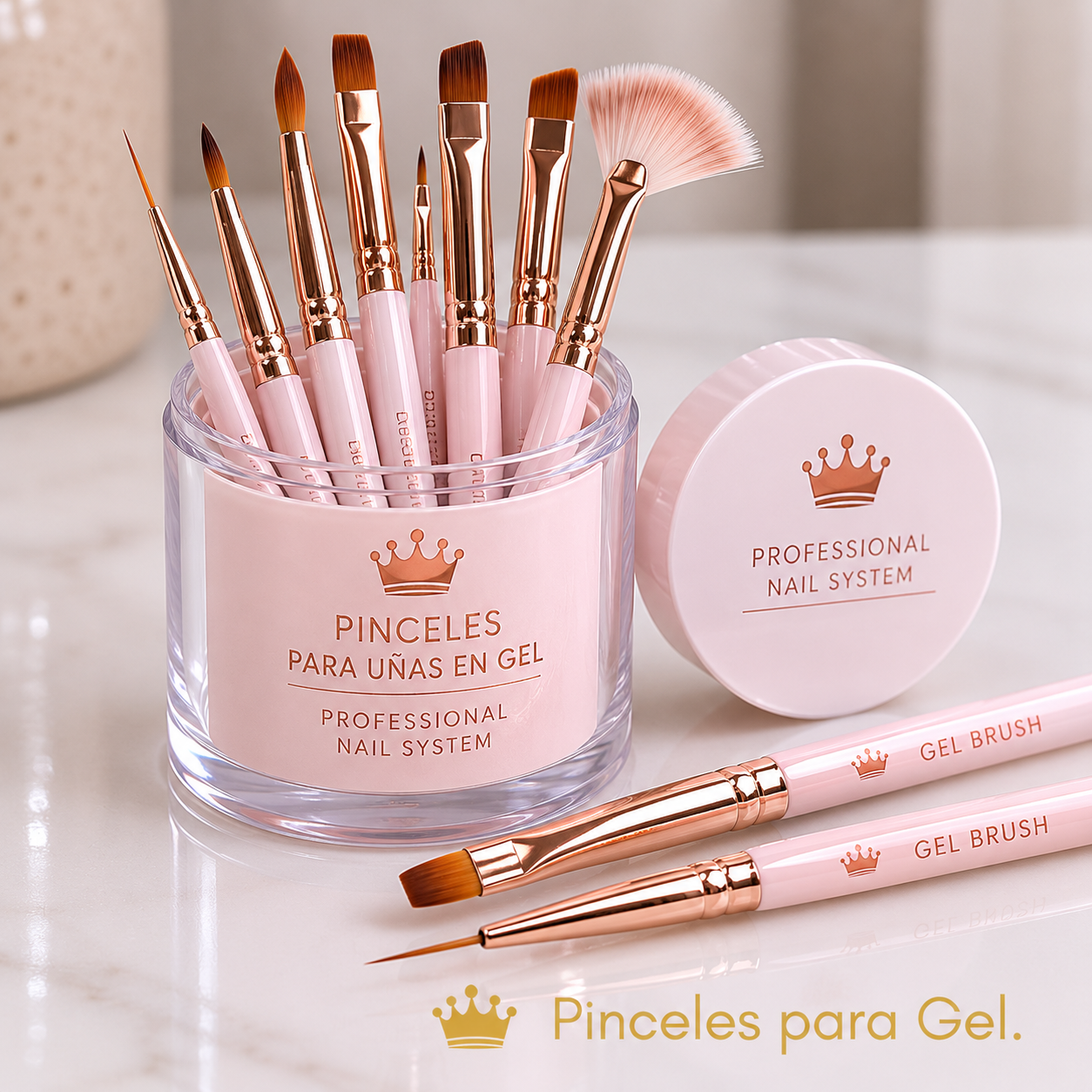 Pinceles para uñas en gel